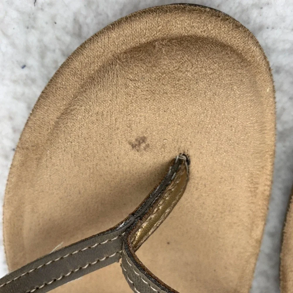 Magellan Outdoors Sandals Womens 11‎ Strappy Flip Flop Thong Tan Brown Summer
